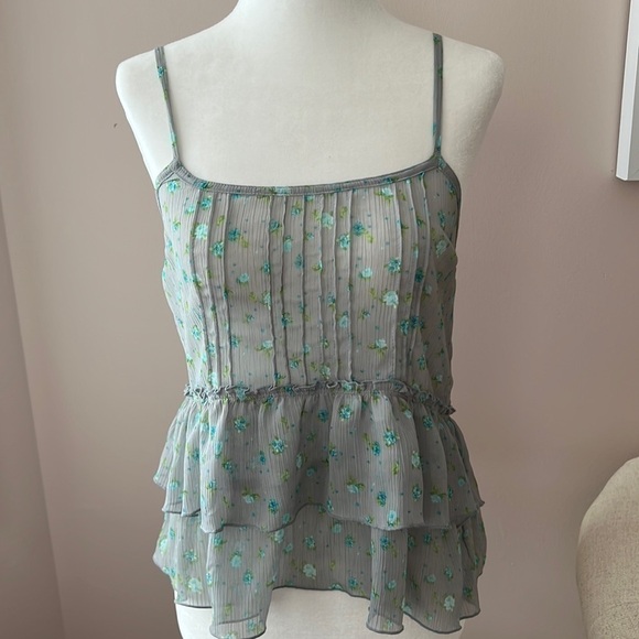 AEROPOSTALE l Spaghetti Ruffle Top - Picture 1 of 3